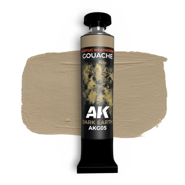 AK Gouache Dark Earth 20 ml