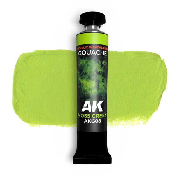 AK Gouache Moss Green 20 ml