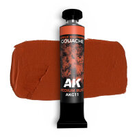 AK Gouache Medium Rust 20 ml