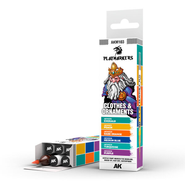 AK Playmarkers Clothes & Ornaments Set (6 ref.)
