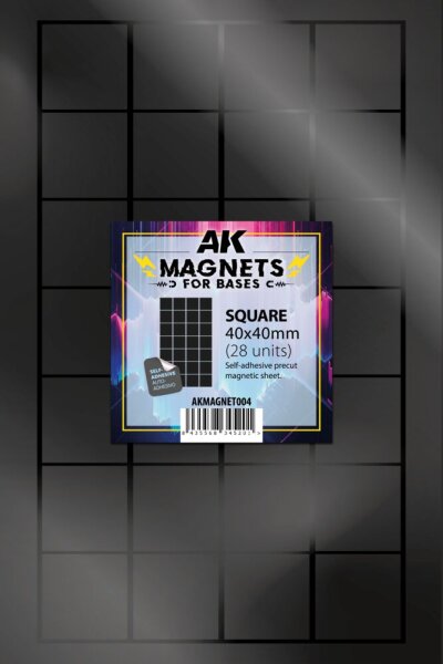 AK Vorgeschnittene Magnete - Quadrate 40 x 40mm