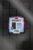 AK Vorgeschnittene Magnete - Quadrate 40 x 40mm