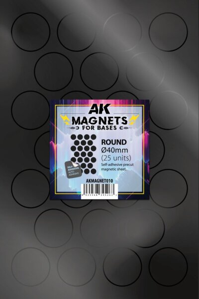 AK Vorgeschnittene Magnete - Rund 40mm