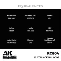 AK Real Colors Flat Black RAL 9005 17 ml
