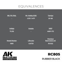 AK Real Colors Rubber Black 17 ml