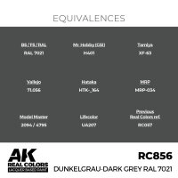 AK Real Colors Dunkelgrau-Dark Grey RAL 7021 17 ml