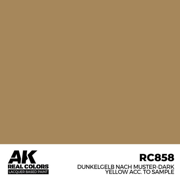 AK Real Colors Dunkelgelb Nach Muster-Dark Yellow acc. to Sample