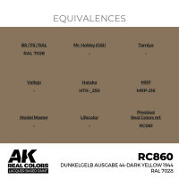 AK Real Colors Dunkelgelb Ausgabe 44-Dark Yellow 1944 RAL...