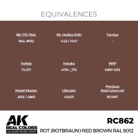 AK Real Colors Rot (Rotbraun)-Red Brown RAL 8012 17 ml