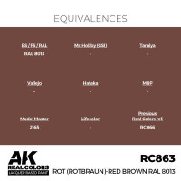 AK Real Colors Rot (Rotbraun)-Red Brown RAL 8013 17 ml