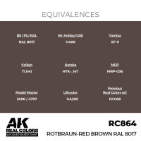 AK Real Colors Rotbraun-Red Brown RAL 8017 17 ml