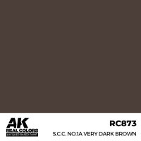 AK Real Colors S.C.C. No.1A Very Dark Brown 17 ml