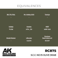 AK Real Colors S.C.C. No.15 Olive Drab 17 ml