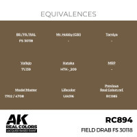AK Real Colors Field Drab FS 30118 17 ml