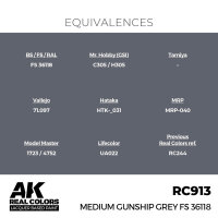 AK Real Colors Medium Gunship Grey FS 36118 17 ml
