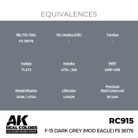 AK Real Colors F-15 Dark Grey (MOD EAGLE) FS 36176 17 ml