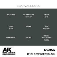 AK Real Colors IJN D1 Deep Green Black 17 ml