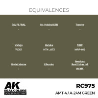 AK Real Colors AMT-4 / A-24M Green 17 ml