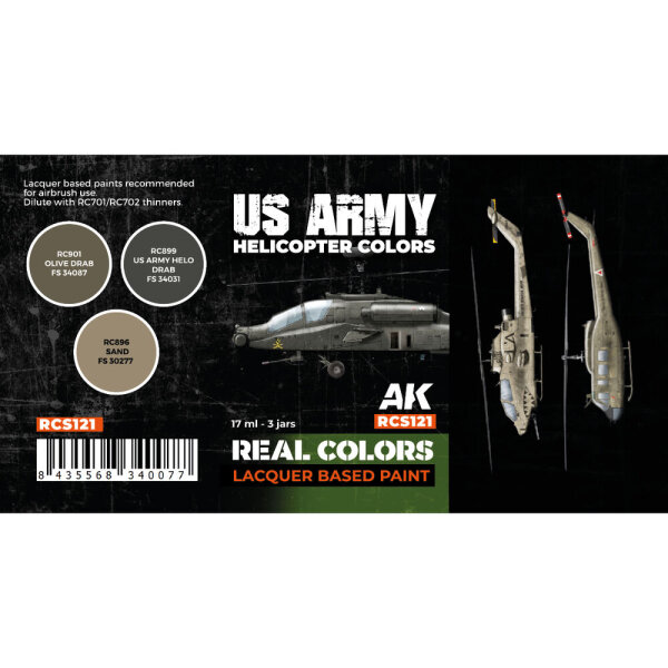 AK Real Colors US Army Helicopter Colors SET