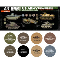 AK Real Colors WWII US Army & USMC Camouflage Colors SET