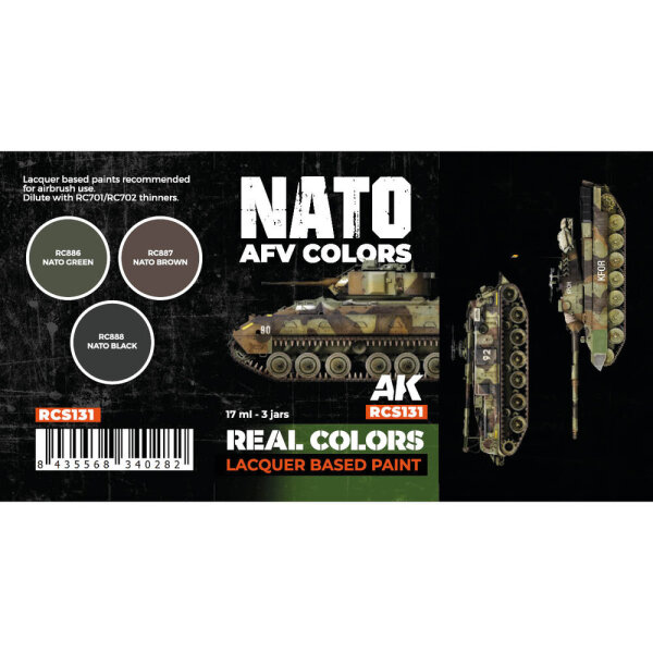AK Real Colors NATO AFV Colors SET