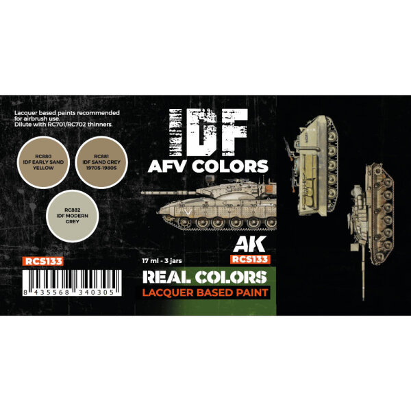 AK Real Colors IDF AFV Colors SET