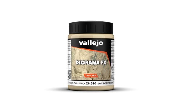 Vallejo Textur Light Brown Thick Mud