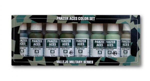 Vallejo Panzer Aces Set - Russian, Italian, Japanese (70127) - 8 Farben