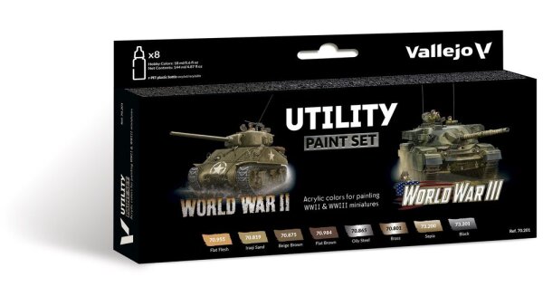 Vallejo Model Color: Utility Paint Set