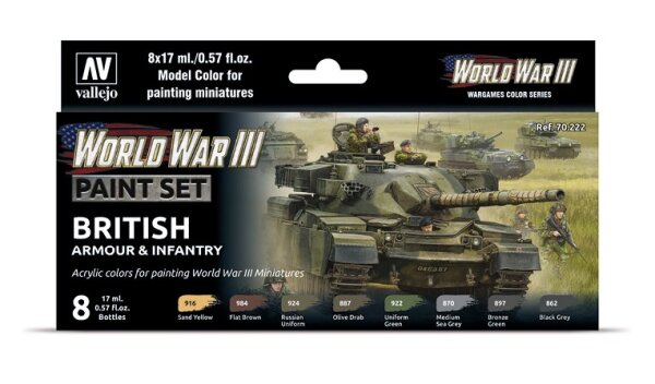 Vallejo Model Color: WWIII British Armour & Infantry