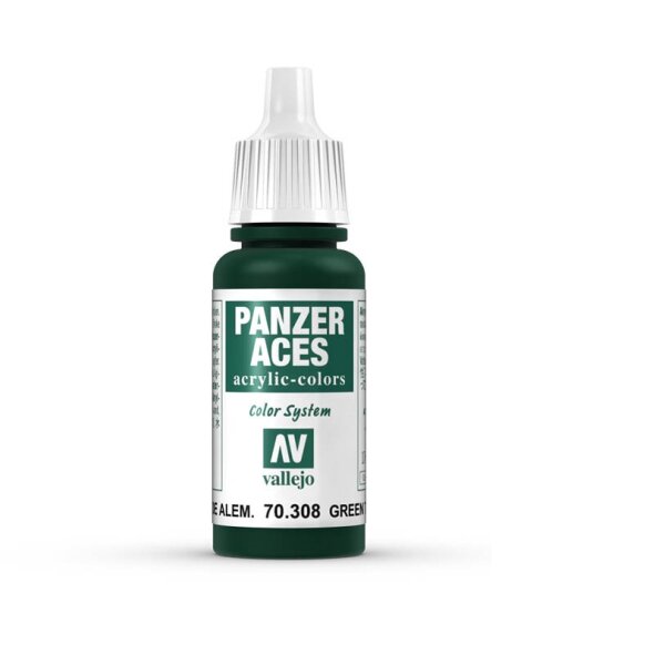 Vallejo Panzer Aces 008 Green Tail Light 17 ml