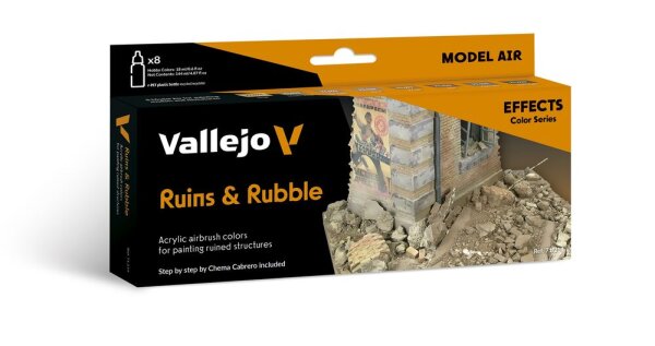 Vallejo Model Air Set: Ruins & Rubble
