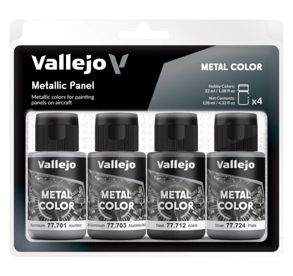 Vallejo Metal Set: Metallic Panel