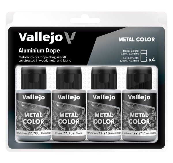 Vallejo Metal Set: Aluminium Dope