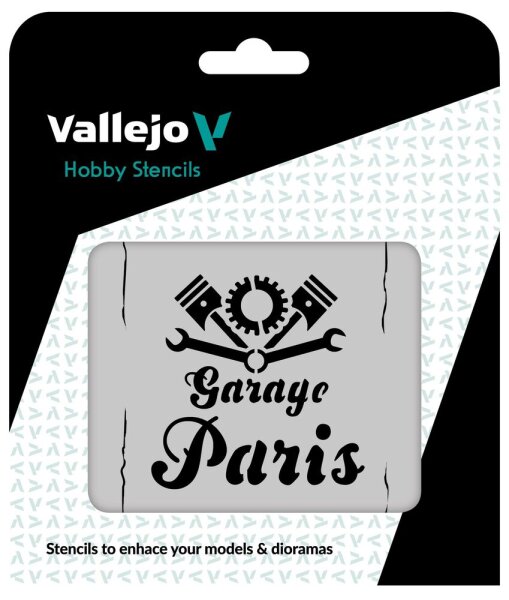 Vallejo Vintage Garage Sign Stencil