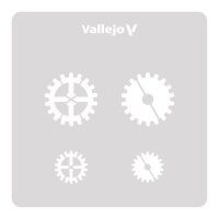 Vallejo Gear Markings Stencil