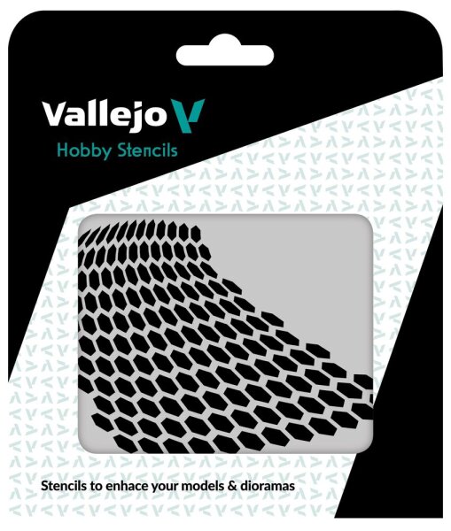 Vallejo Distorted Honeycomb Stencil