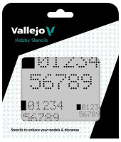 Vallejo Digital Numbers Stencil