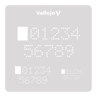 Vallejo Digital Numbers Stencil