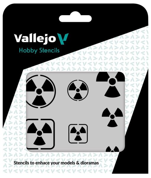 Vallejo Radioactivity Signs Stencil