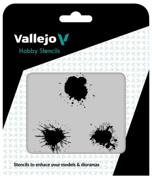 Vallejo Paint Stains Stencil
