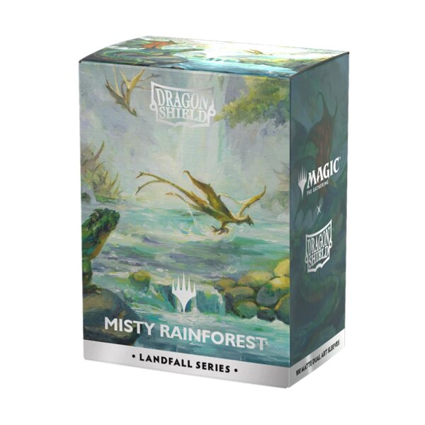 Dragon Shield X Magic: The Gathering - Misty Rainforest - Matte Dual sleeves Landfall Series