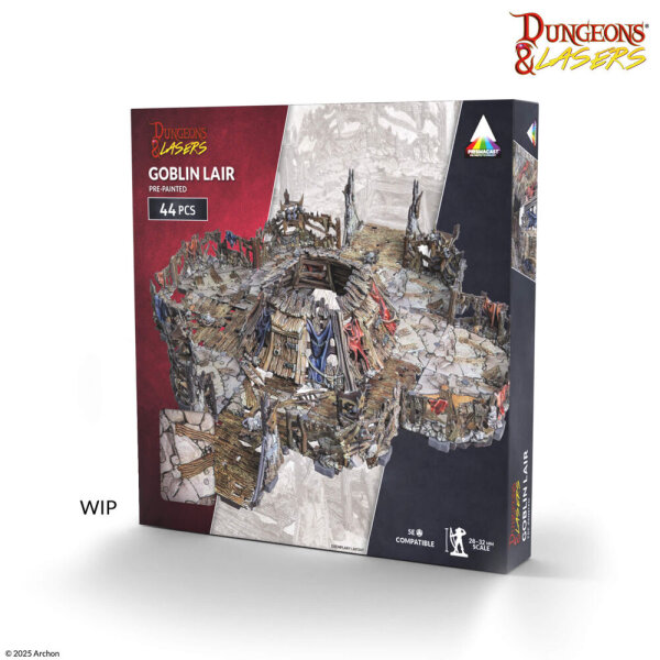 Dungeons & Lasers GOBLIN LAIR: PRE-PAINTED