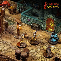 Dungeons & Lasers Dwarven Mine Half-Height Walls