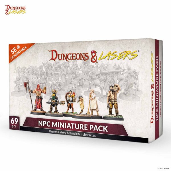 Dungeons & Lasers Miniatures: NPC MINIATURE PACK