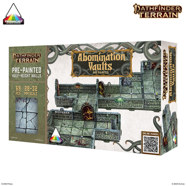 Dungeons & Lasers PATHFINDER TERRAIN: ABOMINATION VAULTS Pre-painted