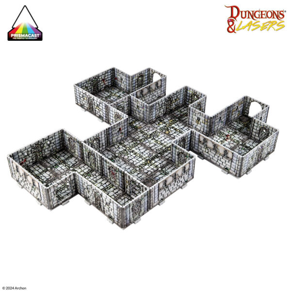 Dungeons & Lasers FANTASY DUNGEON: PRE-PAINTED