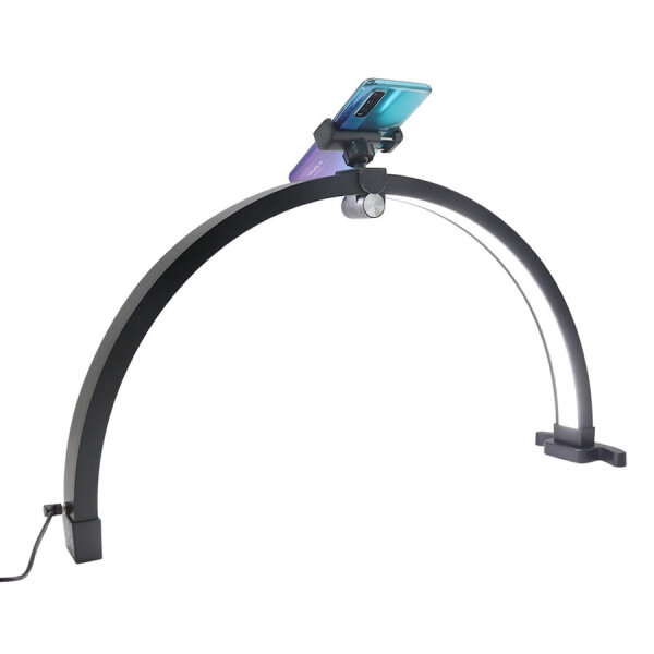 Lampe zum bemalen von Minis - Halbmond schwarz