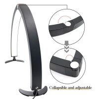 Lampe zum bemalen von Minis - Halbmond schwarz dimmbar