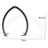 Lampe zum bemalen von Minis - Halbmond schwarz dimmbar